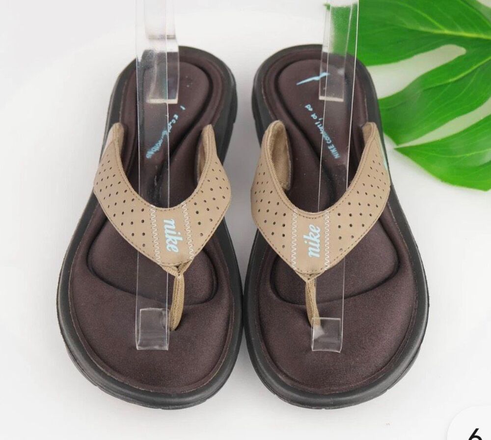 Nike Comfort Footbed Brown Tab Flip Flop Sandals Women’s Size 9 Shoes